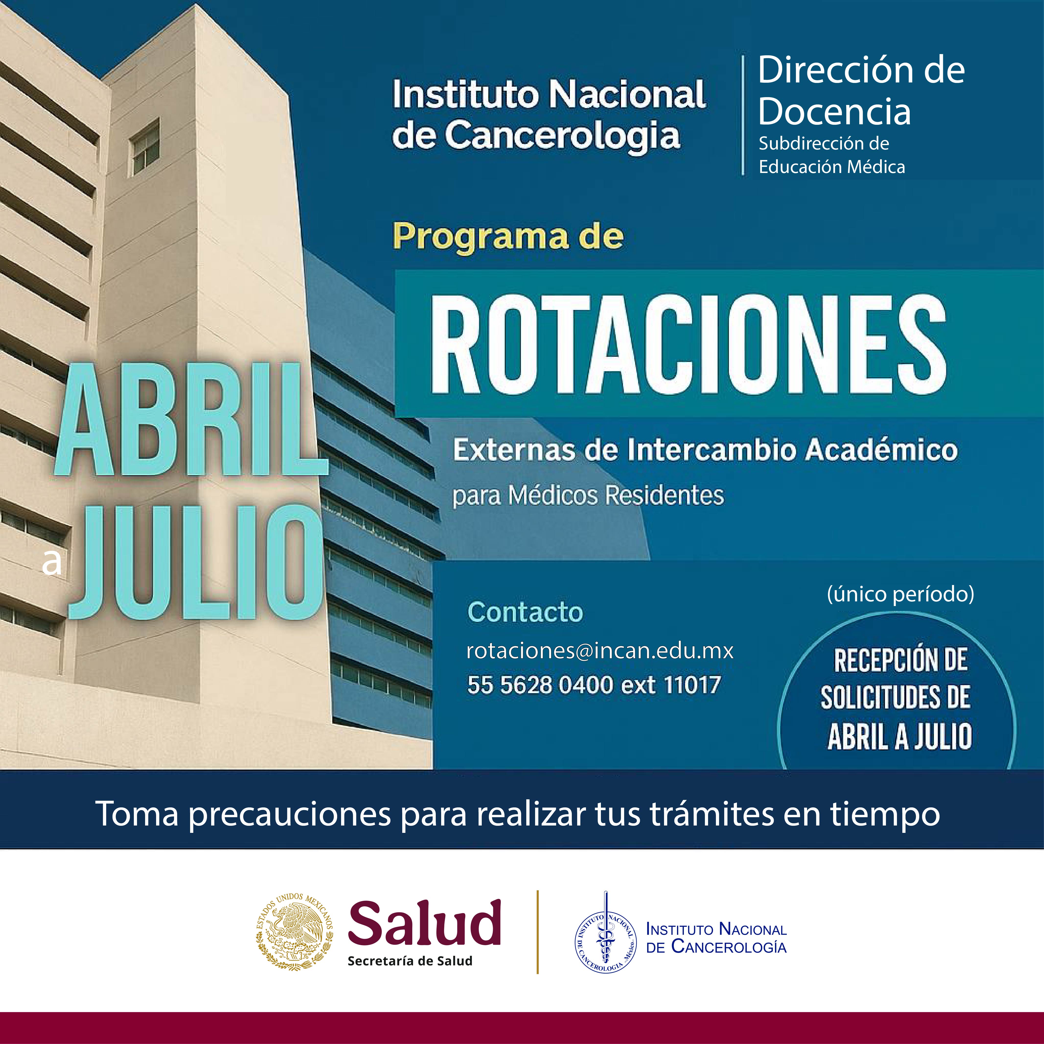 Programa de rotaciones externas de intercambio académico para médicos residentes