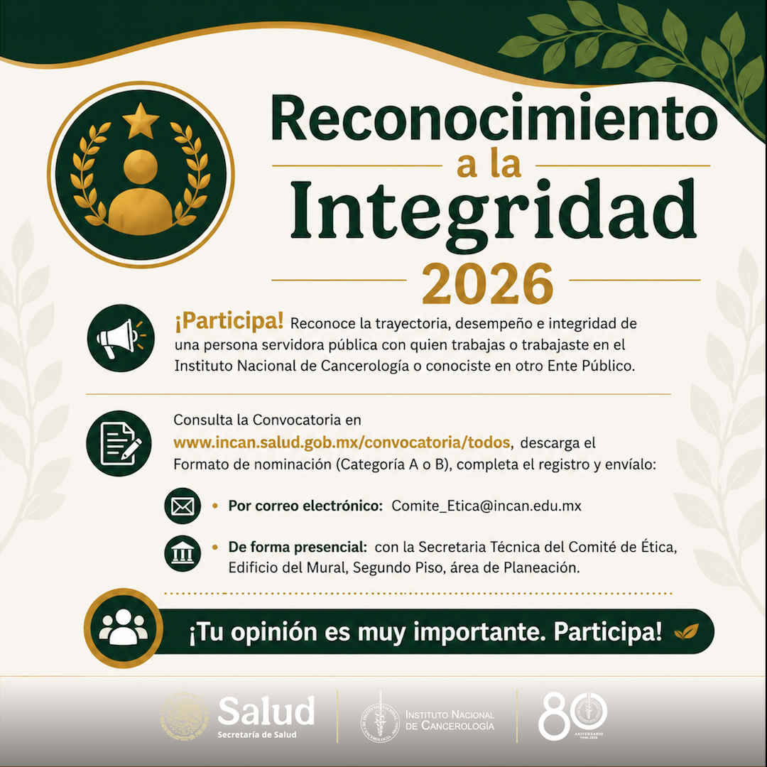 Convocatoria "Reconocimiento a la Integridad 2026"